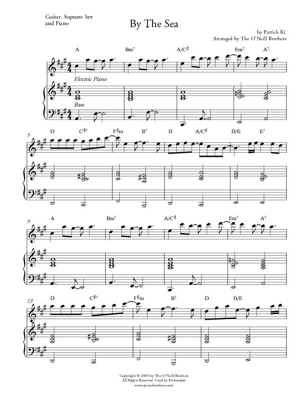 By The Sea | Piano Wedding Sheet Music | Preview, Download, Play